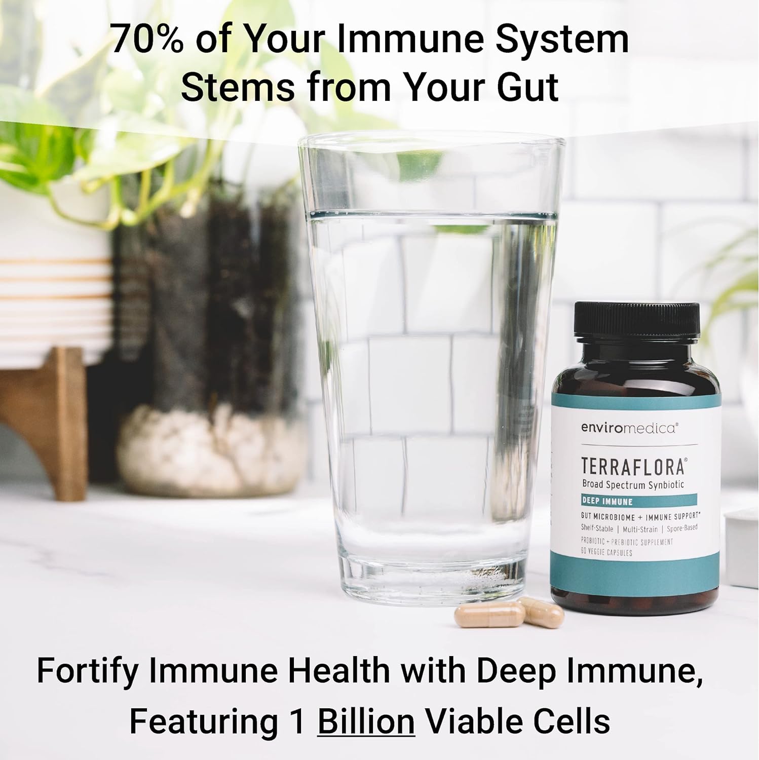 Enviromedica Terraflora Deep Immune SBO Probiotic + Prebiotic Suppleme