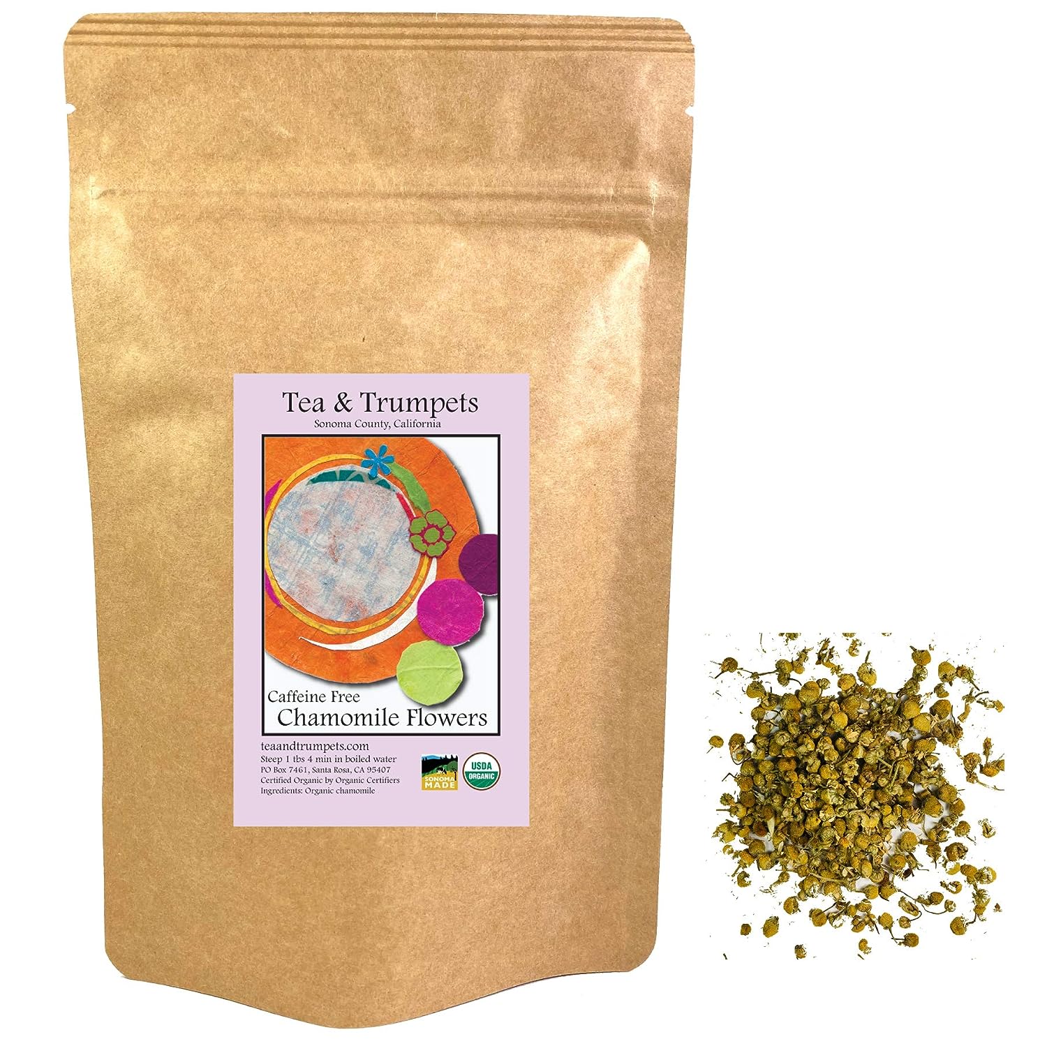 USDA Organic Chamomile Loose Leaf Herbal Tea