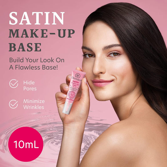 Dermacol - Satin Makeup Base, Matte Face Primer for Wrinkles and Pores, Transparent Makeup Primer for Oily Skin & Dry and Combination Skin, Easy to Blend Pore Filling Primer, No Preservatives, 10