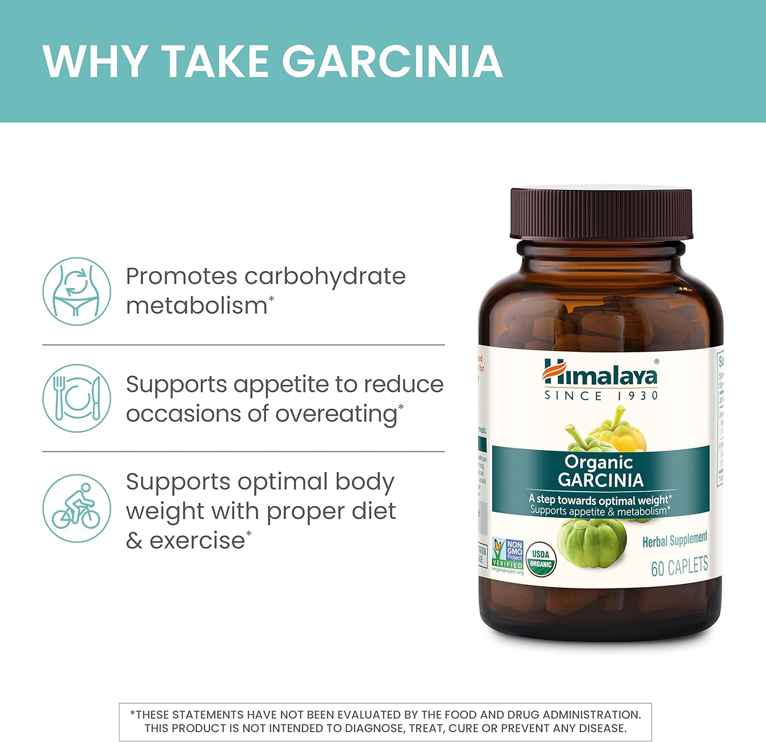 Himalaya Organic Garcinia Cambogia for Weight Loss, Promotes Healthy B
