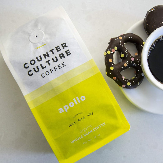 Counter Culture Coffee Apollo - Light Roast, Organic, Kosher, Whole-Bean Ethiopian Coffee,  (1 Bag)