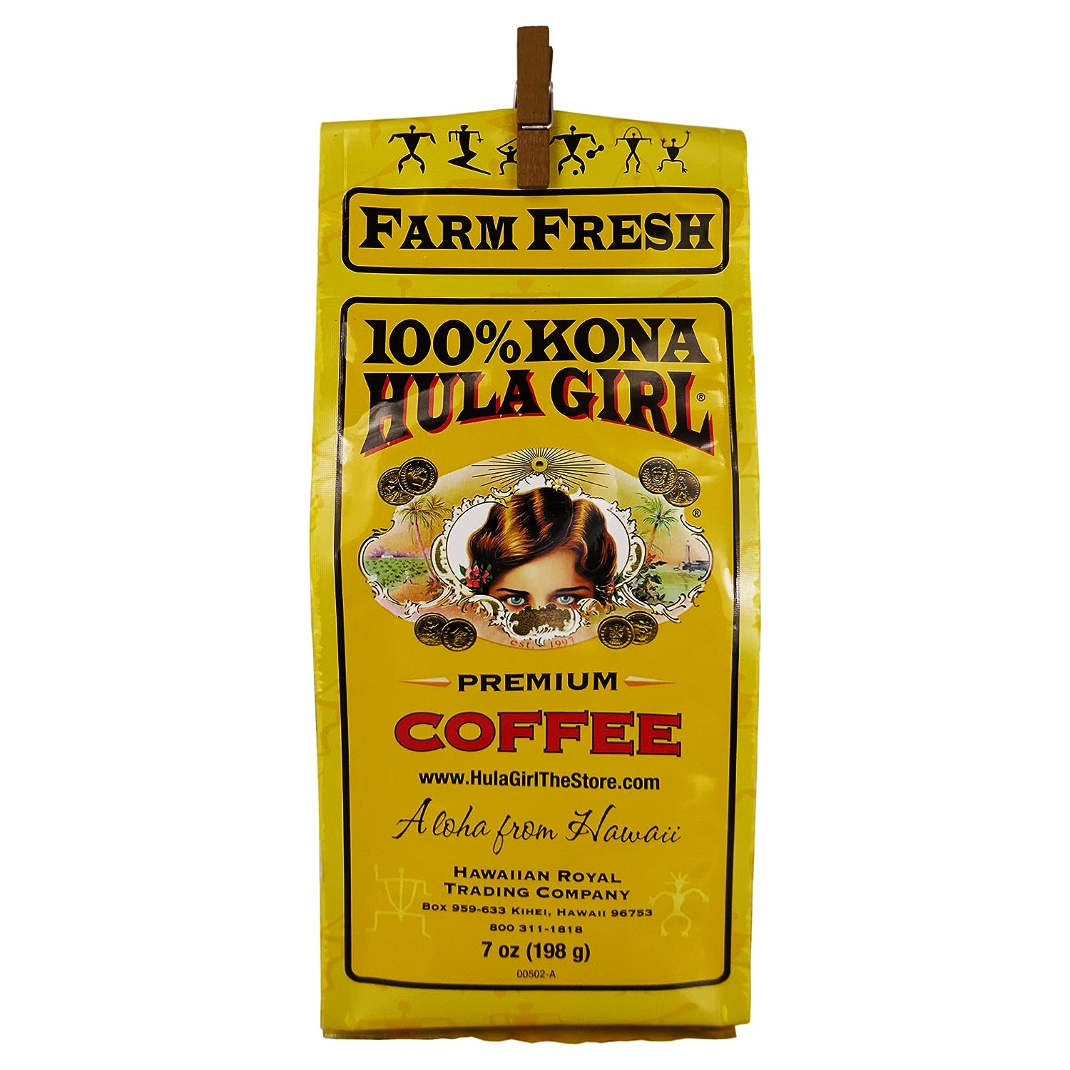 Hula Girl 100% Kona Coffee Ground