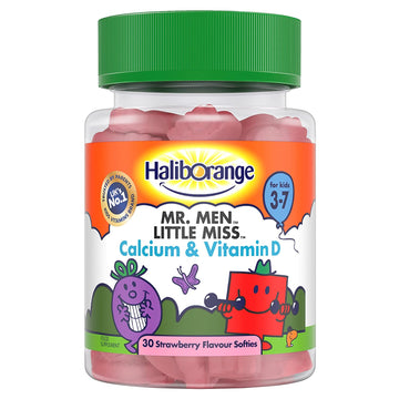 Haliborange Kids Vitamin D Calcium Softies Strawberry Shapes