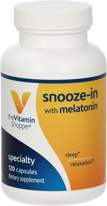 The Vitamin Shoppe Snooze-in with Melatonin - 120 Capsules