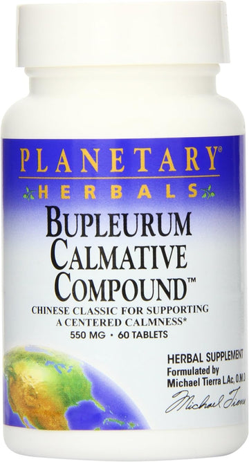 Planetary Herbals Bupleurum Calmative Compound Tablets, 60 Count