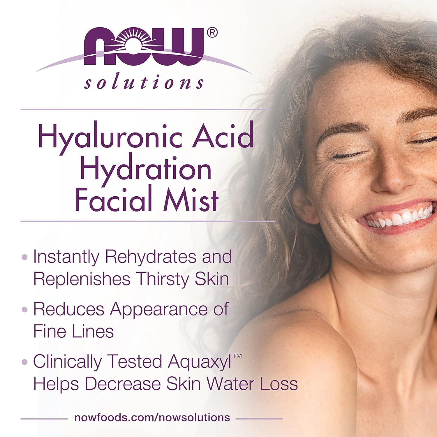 NOW Solutions, Hyaluronic Acid Hydration Facial Mist with Al
