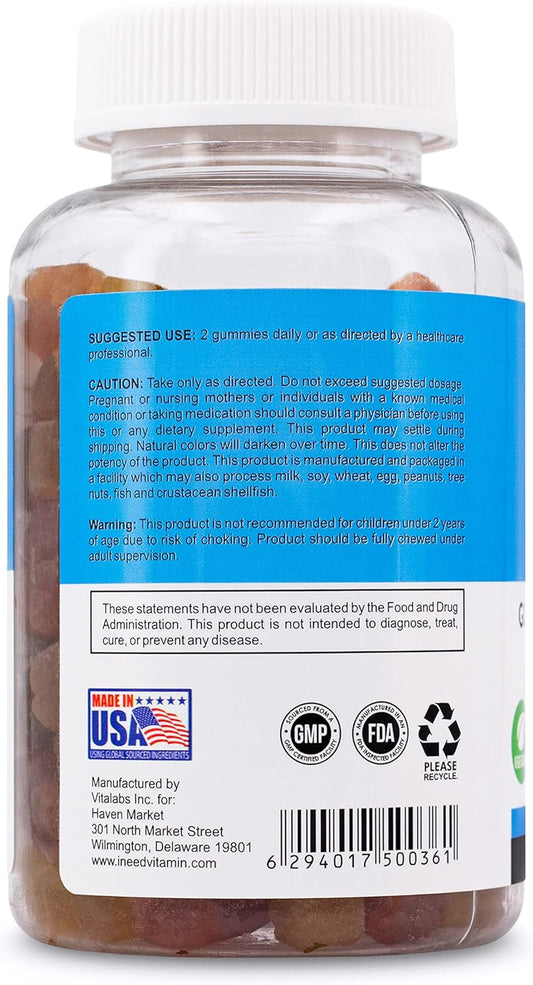 I Need Kids Multivitamin Gummies (90 Count) - Vitamins A, C, D, E, B-1