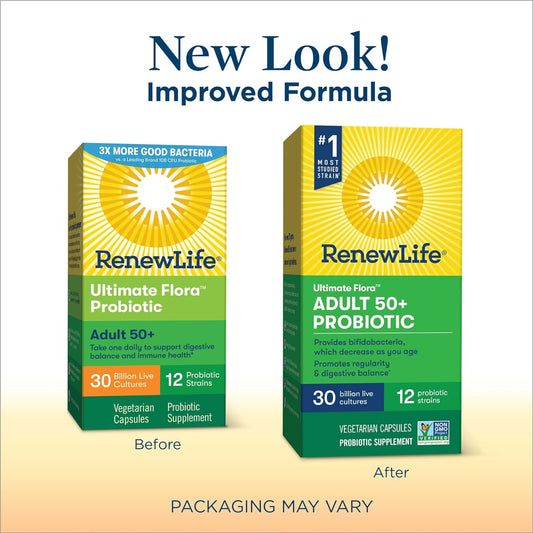 Renew Life Probiotic Adult 50 Plus Probiotic Capsules, Daily