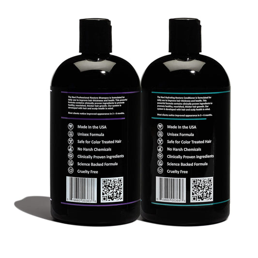 Navi Professional Hair Growth Shampoo and Conditioner Set, DHT Blocker for Thinning Hair and Hair Loss, Sulfate Free and Safe for Color Treated Hair, Hair Regrowth for Men and Women, 2 x 16