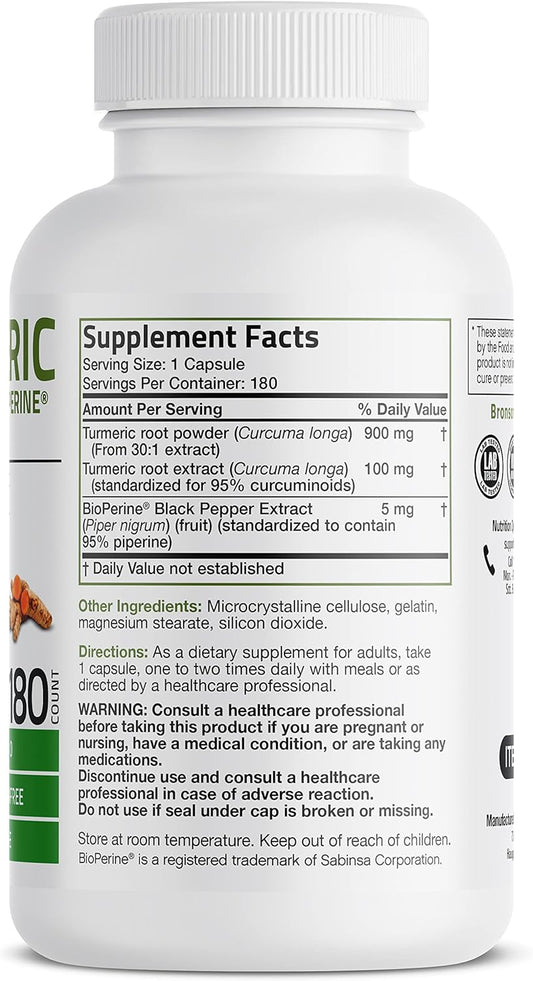 Turmeric Curcumin with BioPerine - High Potency Premium Joint Support