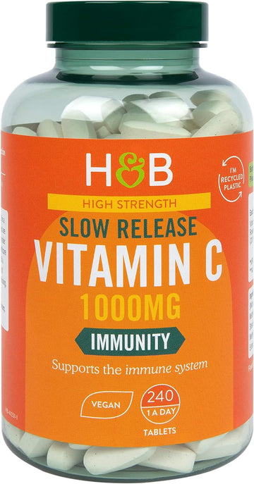 Holland & Barrett Vitamin C 1000mg - High Strength Slow Release Vegan 190 Grams