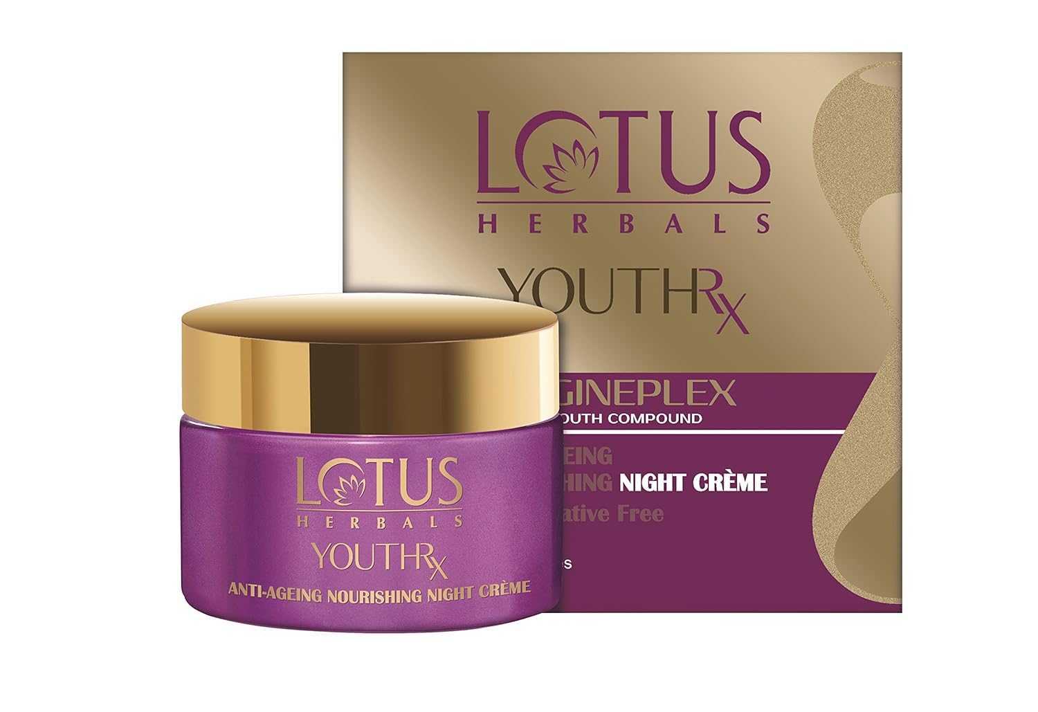 Lotus Herbals Youth Gineplex Compound Anti-Ageing Nourishing Night Cream 50 gm