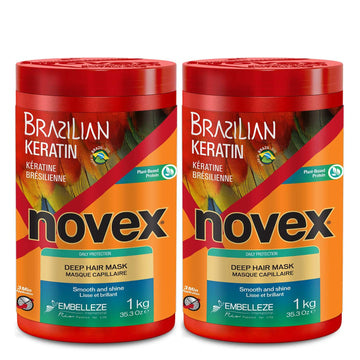 NOVEX Hair Mask (1)- 2 Pack (Brazilian Keratin)