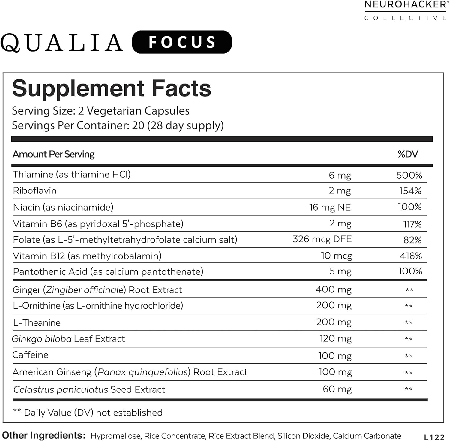 Qualia FOCUS Brain Booster Supplement | A Powerful Nootropic Designed 