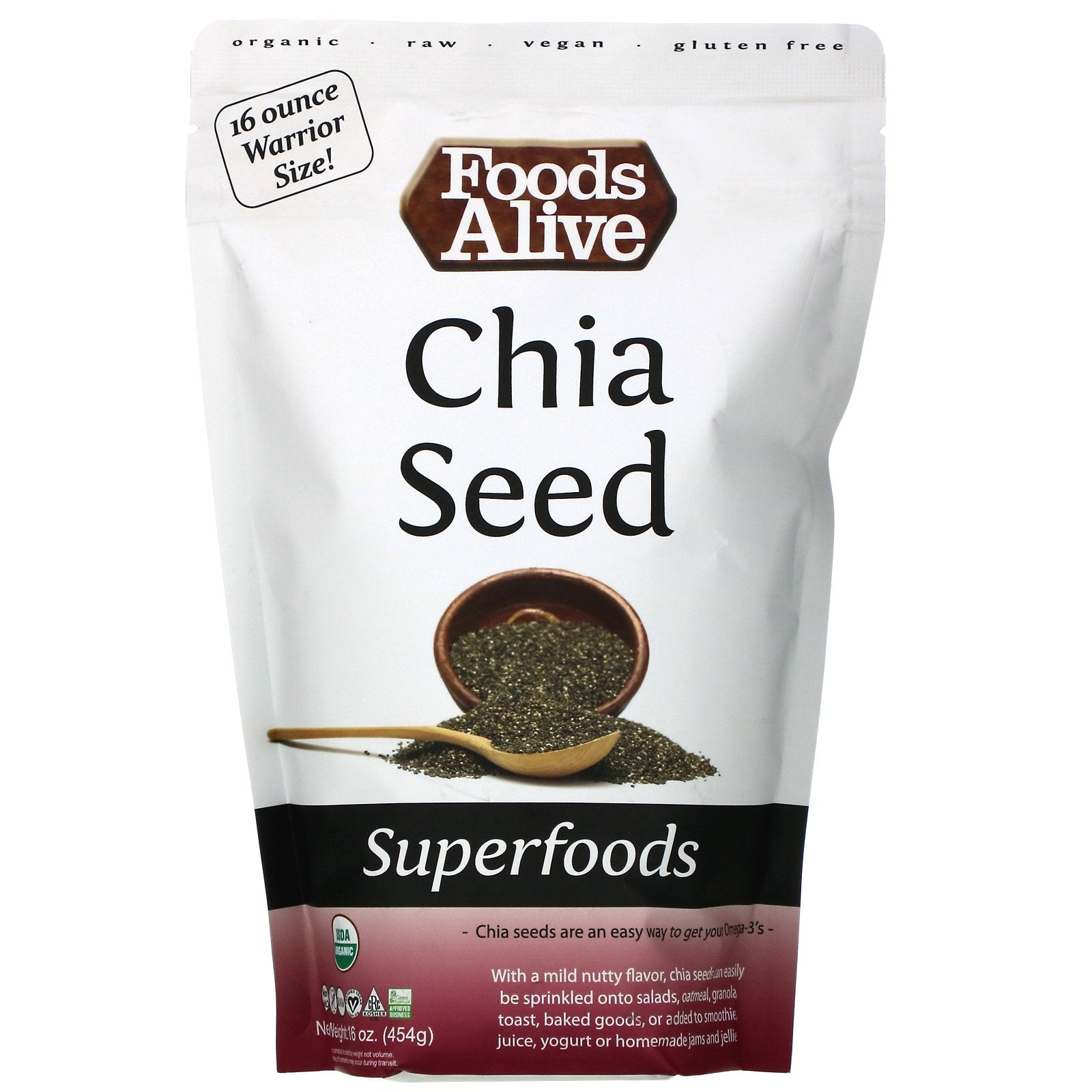 Foods Alive Organic Chia Seeds