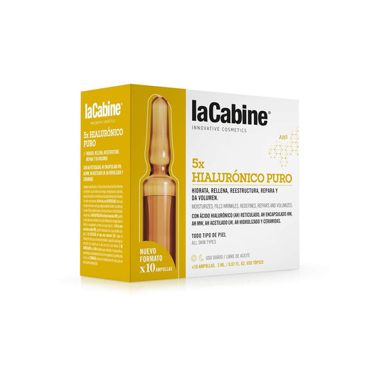 La Cabine Pure Hyaluronic 10x2 Ampoules - All Skin Types Moisturizer for Whole Body & Wrinkles