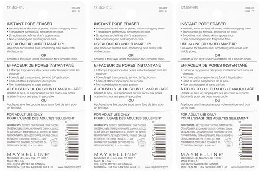 Maybelline Baby Skin Instant Pore Eraser Primer, Clear, 0.67   (Pack of 3)