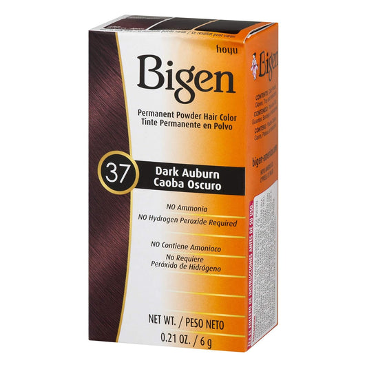 HOYU Bigen Hair Color Powder, No. 37 Dark Auburn, 0.21
