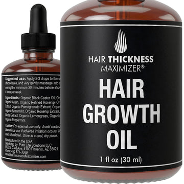 Hair Growth Serum For Hair Thickening + Moisturizing. Vegan Hair Growth Oil Scalp Treatment For Women, Men with Dry, Fri