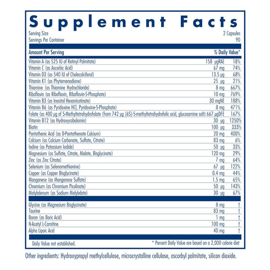 Allergy Research Group - MVM-A with Antioxidants - Complete Multivitam