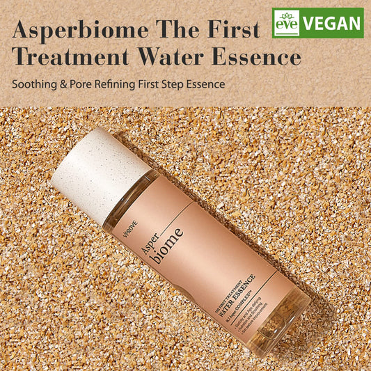 VPROVE Asperbiome Water Essence - Soothing Facial Essence Toner with Yeast, Rice and Mineral Water – Vegan, Alcohol Free, Fragrance Free – First Moisturizing Essence for Sensitive Skin - 2.37 .