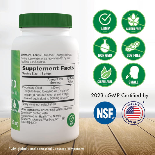 Health Thru Nutrition Oil of Oregano 360 Mini-Softgels | Wild Harveste