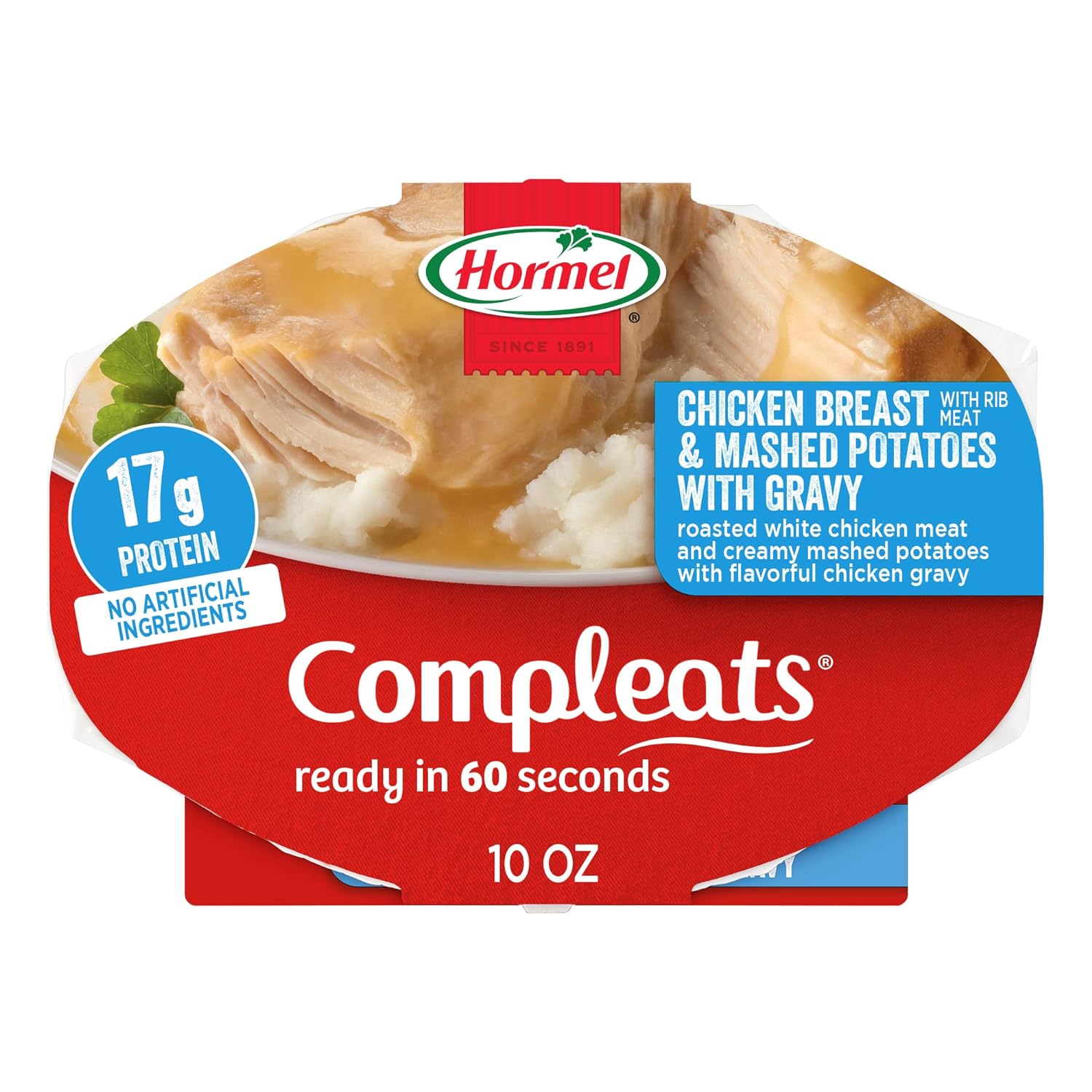 Hormel Compleats Chicken Breast & Mashed Potatoes With Gravy Microwave10 Ounces