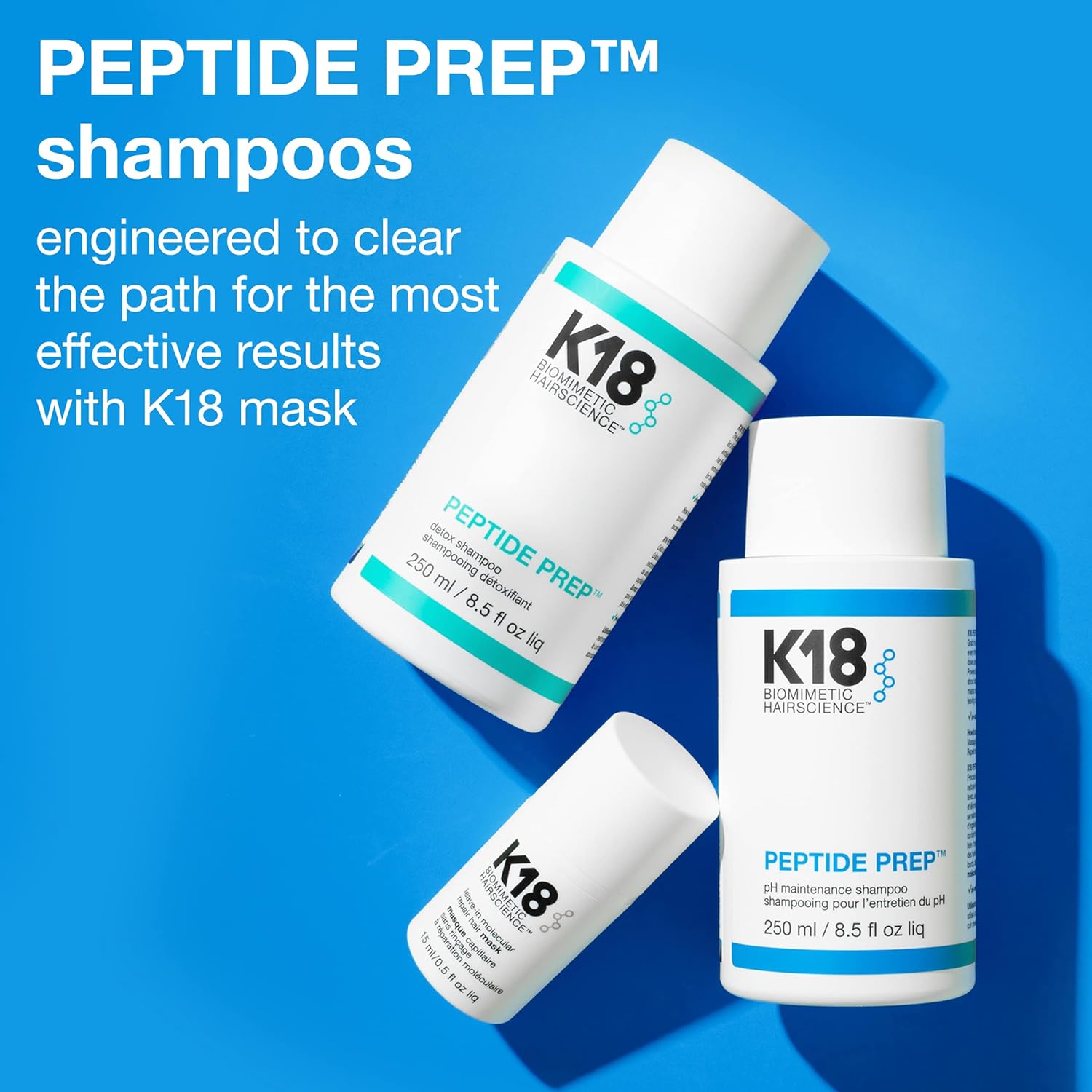K18 PEPTIDE PREP™ Color-Safe Detox Clarifying Shampoo - Non-