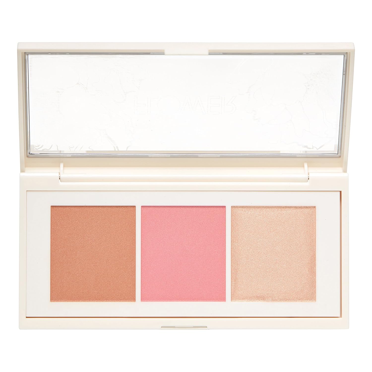 OWER BEAUTY CONTOUR PALETTE | Lift & Sculpt Contouring Palette | 3 Powder Makeup Shades to Sculpt, Blush & Highlight Face | Cruelty Free (Light/Medium)