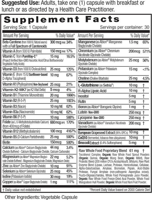 Emerald Labs Women'S 45+ 1-Daily Multi - Complete Multivitamin For Comprehensive Support, Bone & Heart Health* - Designed For Women 45+ - Gluten-Free & Vegetarian