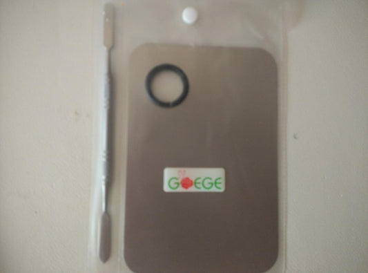 Goege Pro Stainless Steel Cosmetic Makeup Palette Spatula Tool (L5.9*W3.9 inch)