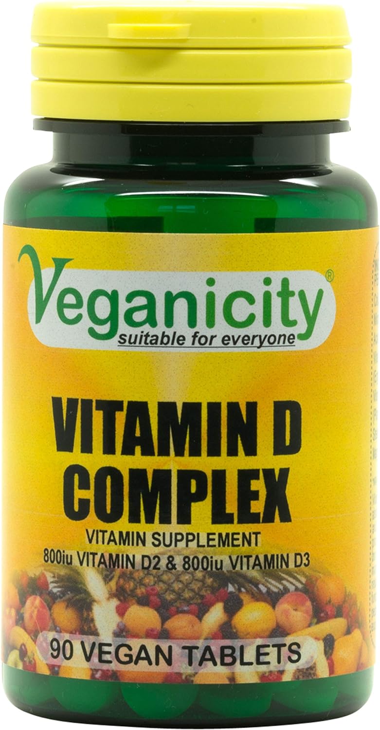 Veganicity Vitamin D 1600 Complex (40æg) : General Well-Being and Join57 Grams