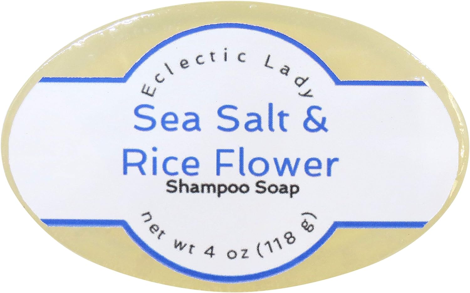 Eclectic Lady Sea Salt and Rice ower Shampoo Soap Bar with Pure Argan Oil, Silk Protein, Honey Protein and Extracts of Calendula ower, Aloe, Carrageenan, Sunower - 4  Bar