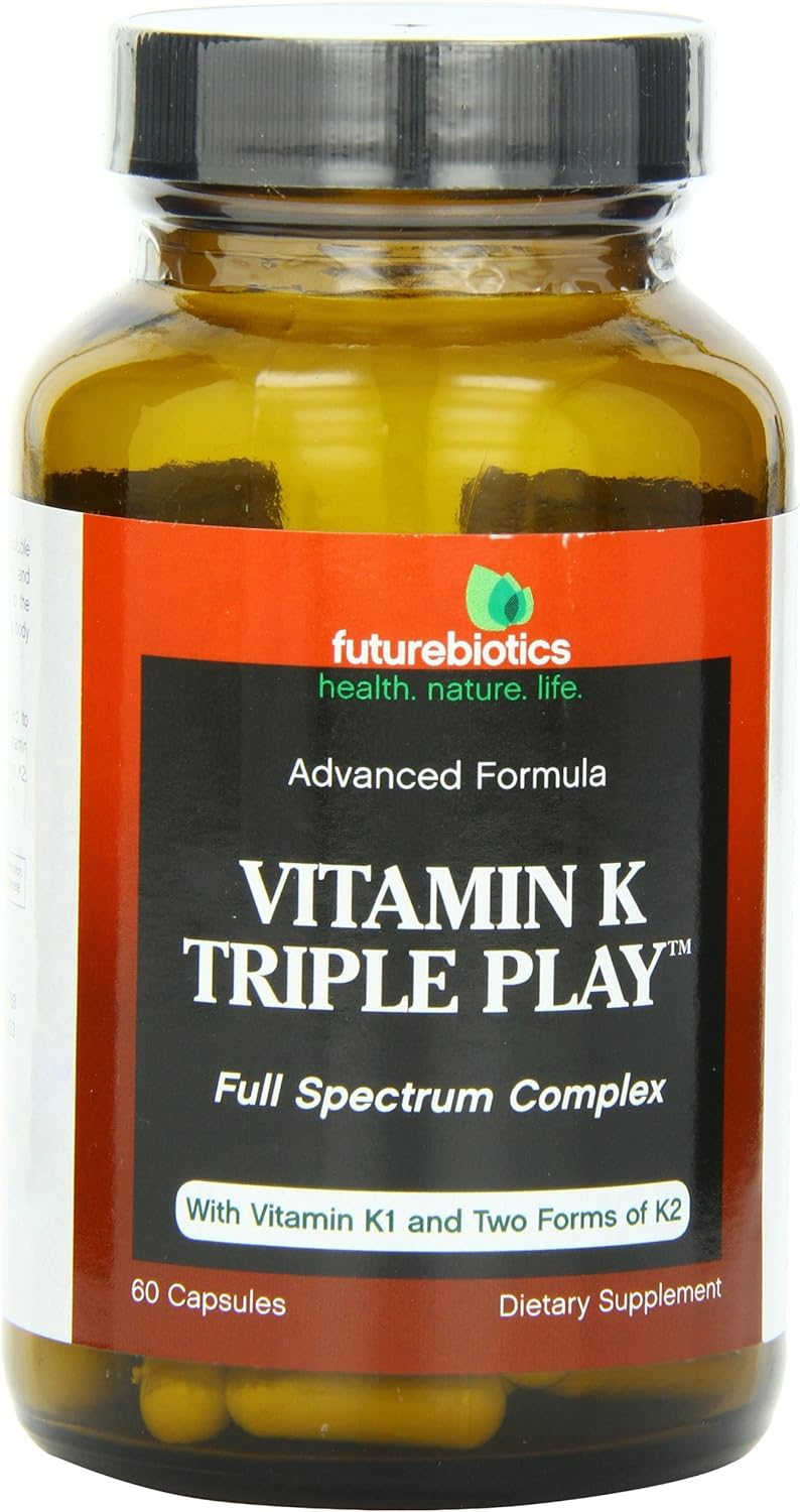 Futurebiotics Capsules, Vitamin K Triple Play, 60 Count