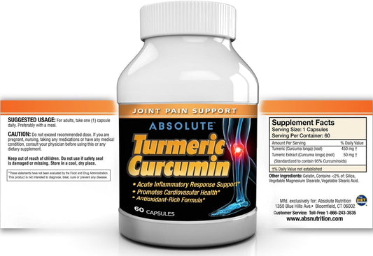 Absolute Nutrition Turmeric Curcumin Extract 60 Capsules