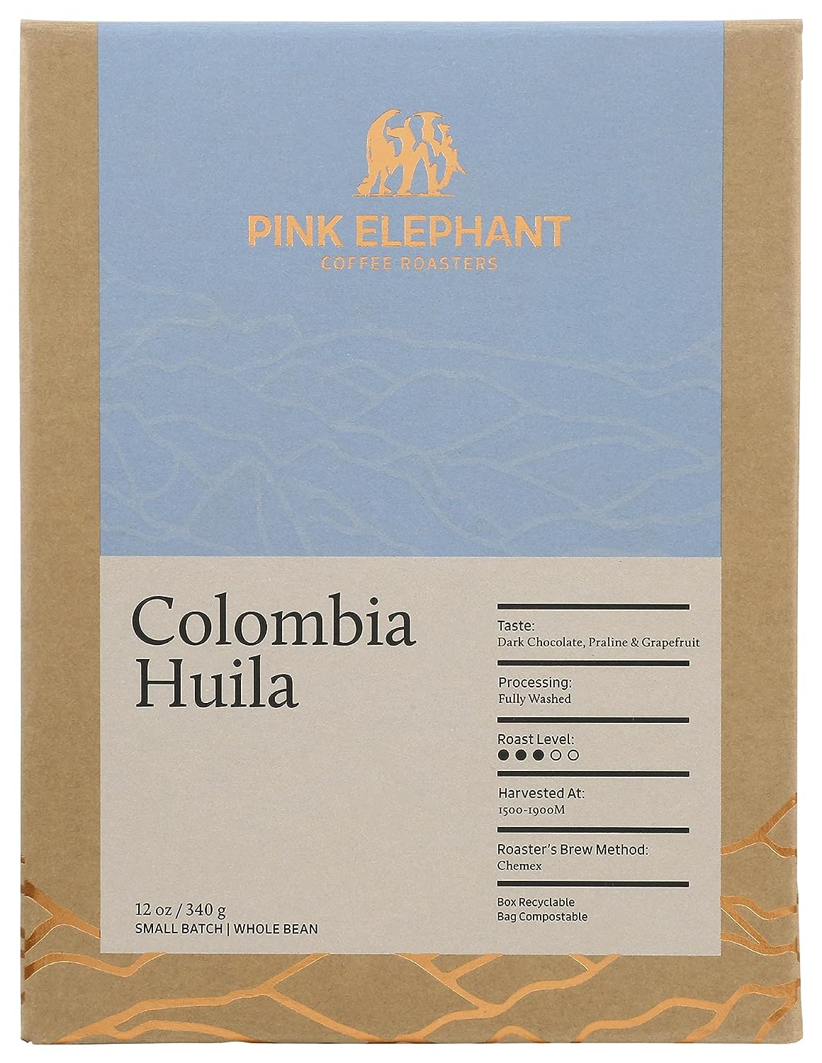 PINK ELEPHANT COFFEE RSTRS Coffee Colombia