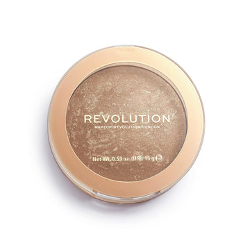 Makeup Revolution Bronzer Reloaded, Buildable Formula, Highlighting & Bronzing Powder, for Dark Skin Tones, Cruelty-Free, Long Weekend, 0.53