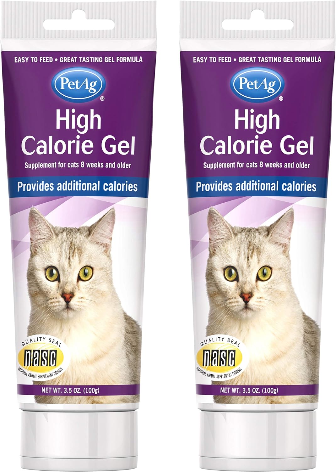 PetAg High Calorie Gel Supplement for Cats - Keep Cats at Optimal Performance Levels - 5 oz (2 Pack)