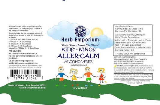 Herb Emporium Kid's Aller-Calm Extract,1 oz. (30 ml) Herbal 