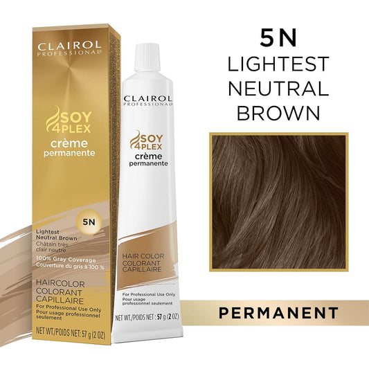 Clairol Professional Permanent 5N Lightest Neutral Brown, 2