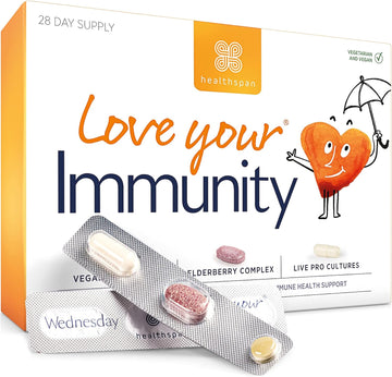 Healthspan Love Your Immunity Multivitamin | 28 Day Supply | Support I87 Grams