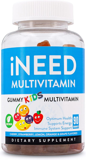 I Need Kids Multivitamin Gummies (90 Count) - Vitamins A, C, D, E, B-1