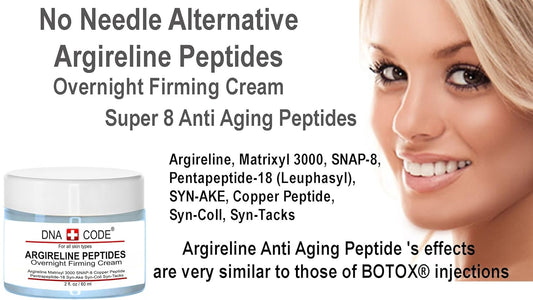 Magic Night Cream-No Needle Alternative-Pure Argireline Peptides Overnight Firming Cream-Argireline, Matrixyl 3000, SNAP-8, Pentapeptide-18 (Leuphasyl), SYN-AKE, Copper Peptide,Syn-Coll, Syn-Tacks