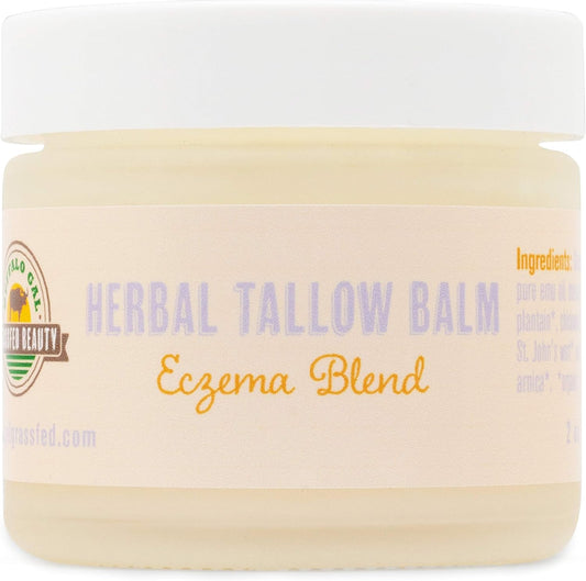 Buffalo Gal Grassfed Beauty Herbal Tallow Balm - Eczema Blend (2 oz)