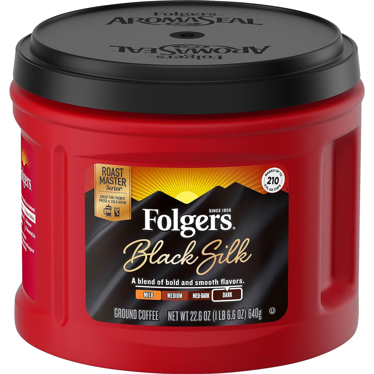 Folgers® Ground Black Silk Dark Ground Coffee, Dark - 1 Each