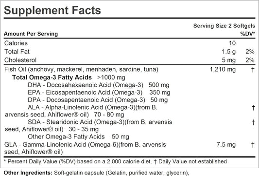 ANDREW LESSMAN Maximum Essential Omega-3 Unflavored 60 Softgels - Ultra-Pure, High Potency Omega-3 Oils. High DHA, No St