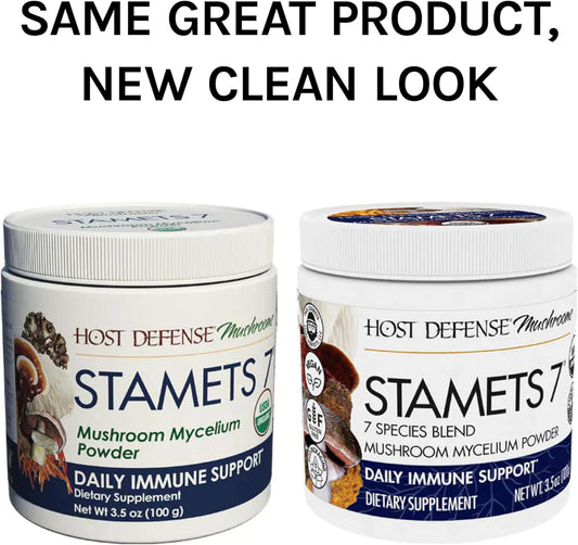 Host Defense, Stamets 7 Mushroom Powder, Daily Immune Support, Mushroo