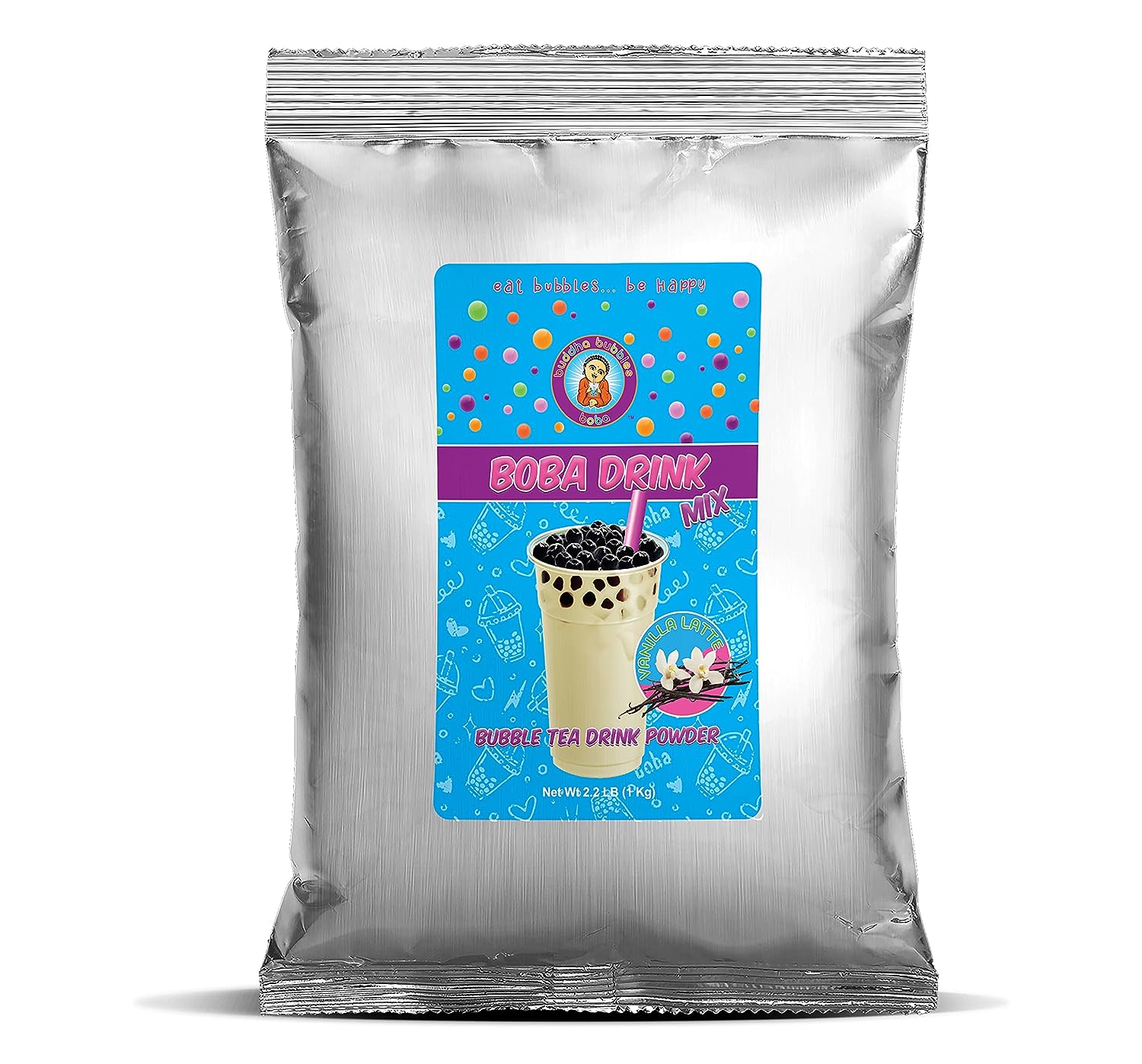 VANILLA BEAN LATTE Boba/Bubble Tea Drink Mix Powder By Buddha Bubbles Boba