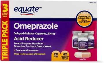 Equate - Omeprazole Magnesium 20.6 mg, Acid Reducer, Delayed Release, 1.59 Ounces