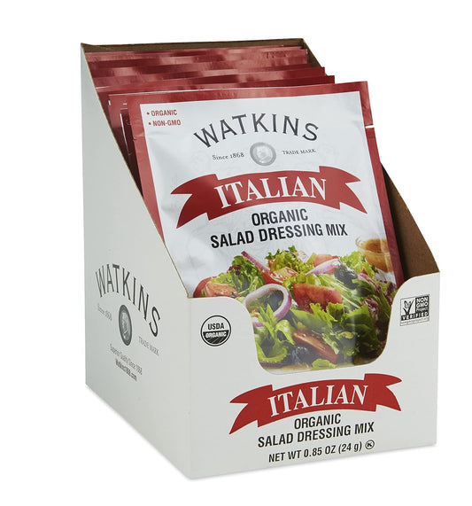 Watkins Organic Italian Salad Dressing Mix, 0.85 oz. Packets, 12-Pack14.22 Ounces